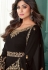 Shamita shetty black georgette long anarkali suit 8344