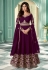 Shamita shetty purple georgette abaya style anarkali suit 8346