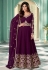 Shamita shetty purple georgette abaya style anarkali suit 8346