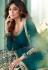 Shamita shetty teal georgette long anarkali suit 8347