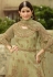 Light green net embroidered palazzo suit 15050