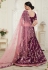 Purple sequins work silk lehenga choli 1011B