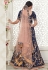 Navy blue silk sequins work lehenga choli 1011C