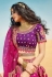 Magenta art silk embroidered lehenga choli 963