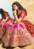 Pink art silk embroidered lehenga choli 964