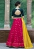 Magenta georgette a line lehenga choli 1603