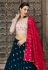 Navy blue georgette lehenga choli 1605