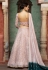 Peach georgette sequins work lehenga choli 1602