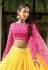 Yellow bemberg georgette flared lehenga choli 1001P