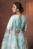 Light blue net lehenga choli 6302