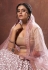 Pink net lehenga choli 6303