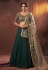 Green georgette sequins work lehenga choli 6305