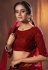 Maroon net sequins work lehenga choli 6307