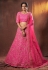 Pink art silk embroidered lehenga choli 6312