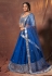 Blue georgette mirror work lehenga choli 6315
