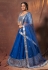 Blue georgette mirror work lehenga choli 6315