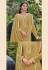 Yellow chinon kameez with palazzo 5231