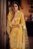 Yellow organza sharara suit 5203