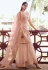 Peach organza sharara suit 5205