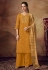 Mustard muslin palazzo suit 119362