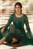 Green georgette with frill sleeve palazzo suit 523