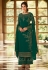 Green georgette with frill sleeve palazzo suit 523