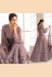 Light purple net embroidered long anarkali suit 107