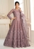 Light purple net embroidered long anarkali suit 107