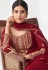 Maroon georgette kameez with palazzo 8390