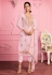Light pink georgette pant style suit 2009