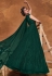 Green net embroidered floor length anarkali suit 5109B