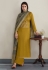 Mustard silk palazzo suit 8448