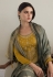 Mustard silk palazzo suit 8448