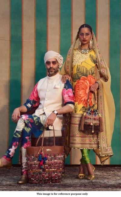 Bollywood Sabyasachi Inspired floral Yellow churidar