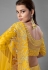 Yellow art silk sequins work lehenga choli 6805
