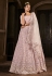 Pink georgette sequins work lehenga choli 1711