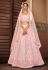 Pink georgette sequins work lehenga choli 1716