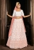 White georgette sequins work lehenga choli 1712