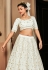 Off white georgette sequins work lehenga choli 1715