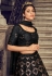 Black net sequins work lehenga choli 1702