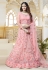 Pink net embroidered lehenga choli 418