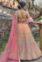 Peach pashmina embroidered lehenga choli 1126