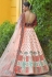 Pink silk embroidered lehenga choli 1144