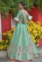 Light green silk embroidered lehenga choli 1147