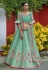 Light green silk embroidered lehenga choli 1147