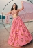 Pink organza lehenga choli 5303