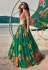 Green organza lehenga choli 5304