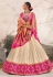 Cream upada silk lehenga choli 20207E