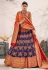 Blue upada silk lehenga choli 20208J