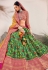 Green upada silk patola print lehenga choli 20206C